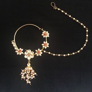 Kundan Bridal nath nose ring